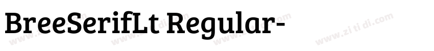BreeSerifLt Regular字体转换